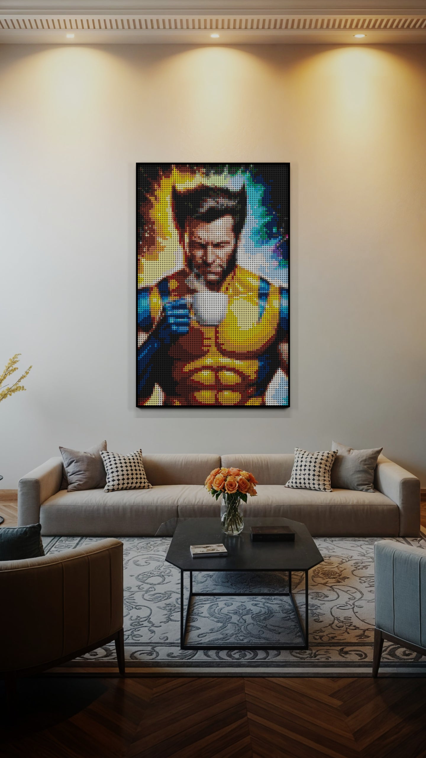 Wolverine LEGO® Style mosaic creative DIY building set
